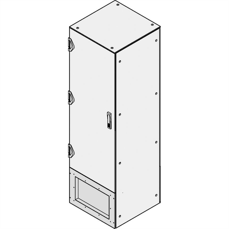 SCHROFF Anschlussplatte für Front- und Rückseite - AN.PLATTE EMC 400H600B VERT.