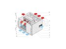 SCHROFF 7 HE, 12 Slot, für Transition Module - BGTR VME 7HE (1/2+6+1/2)12SL