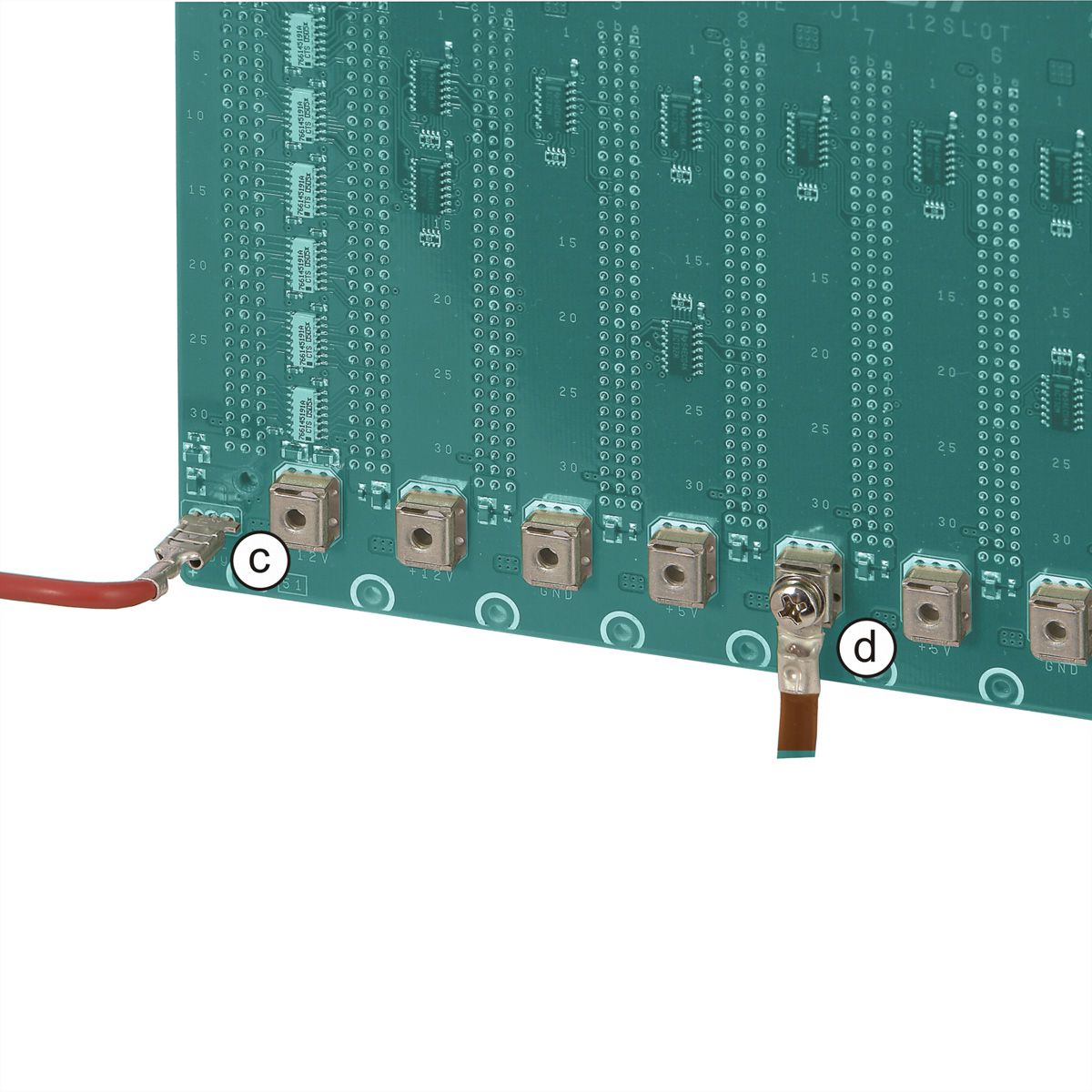 SCHROFF BUSPLATINE 6SLOT VME J2 SMD