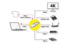 ROLINE USB 3.2 Gen2 Typ C Multiport Dockingstation, HDMI 4K60, 2x USB 3.2 Gen2, 1x USB C PD, 1x Gigabit Eth., 1x SD/microSD Card Reader