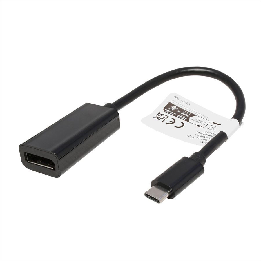 ROLINE Display Adapter USB Typ C - DP, ST/BU, 8K60