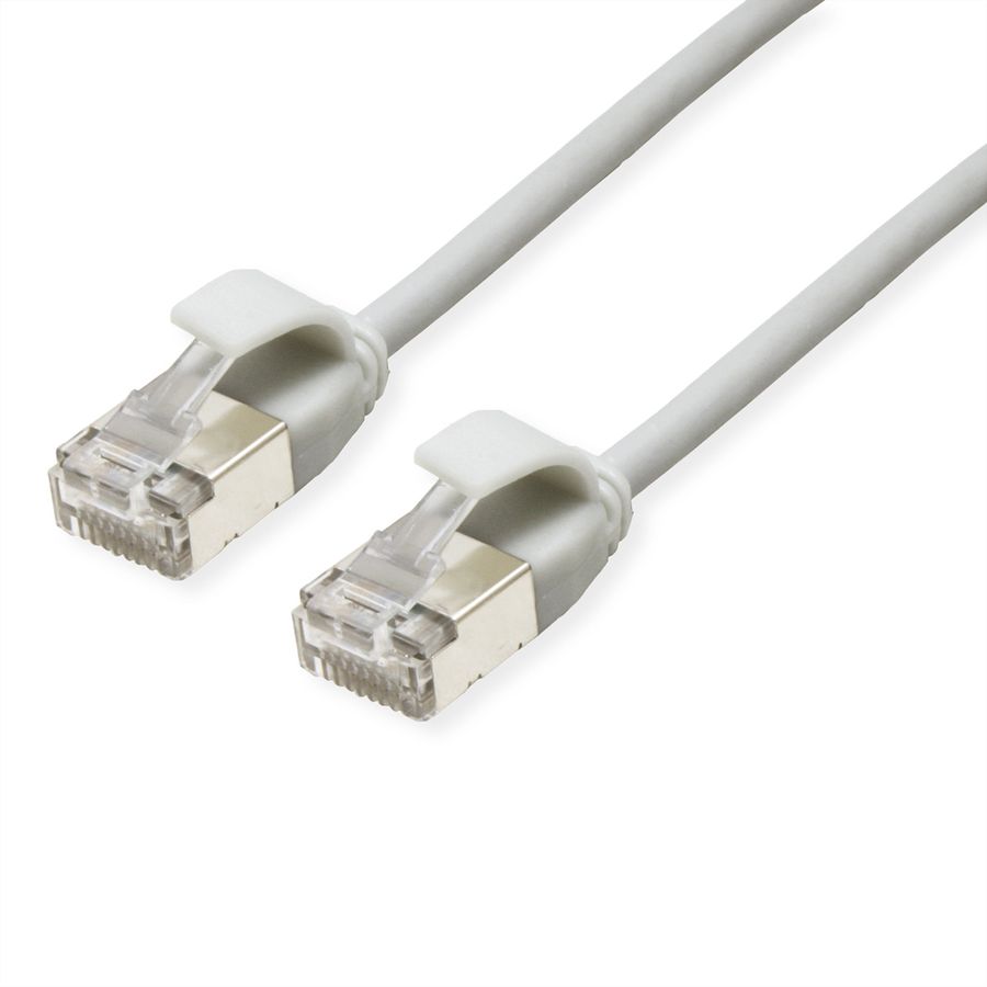 ROLINE U/FTP DataCenter Patchkabel Cat.6A (Class EA), LSOH, slim, grau, 2 m
