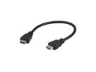 High Speed True 4K HDMI Kabel mit Ethernet, schwarz, 0,3 m