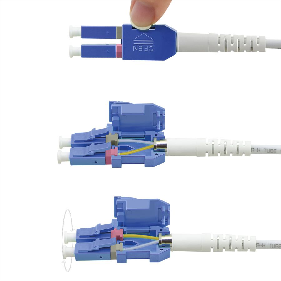 ROLINE LWL-Kabel duplex 9/125µm OS2, LC/LC, LSOH, UNIBOOT, Slim, gelb, 1 m