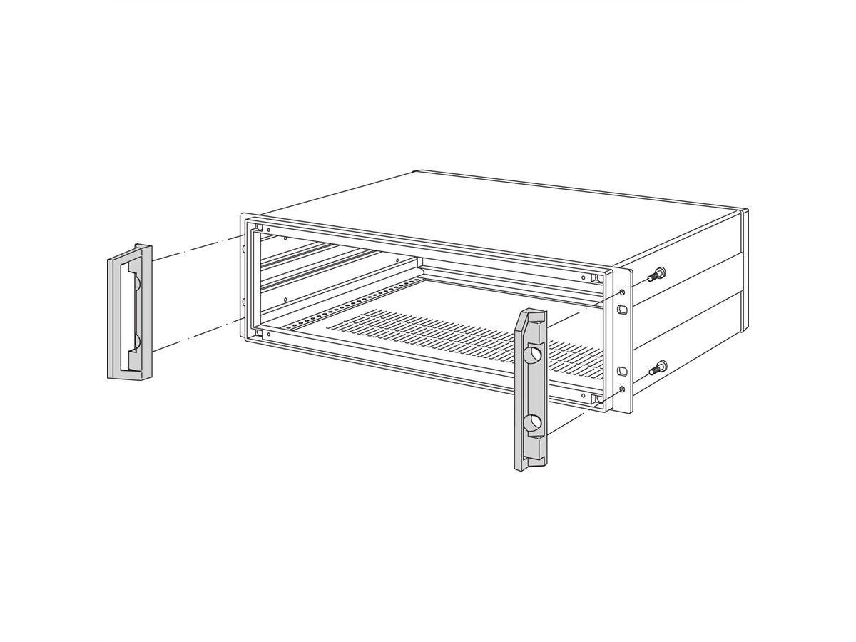 SCHROFF Frontgriff - FRONTGRIFF 6HE (INPAC) 2STK