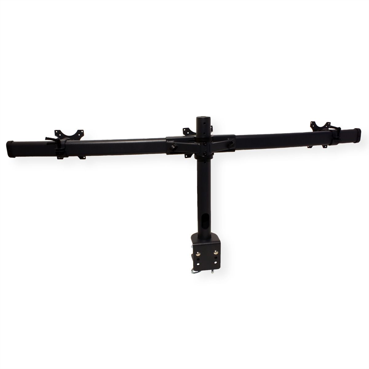 VALUE LCD-Triple-Arm Trägerstange, schwarz, Tischmontage, bis 3x 8 kg