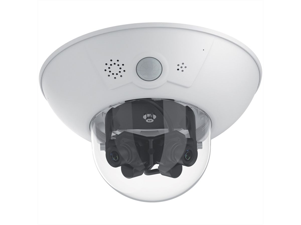 MOBOTIX D16B DualDome-Kamera 6MP mit zwei B041 Objektiven (180° Nacht Panorama)