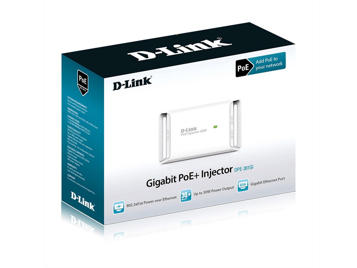 D-Link DPE-301GI PoE Adapter/Injector