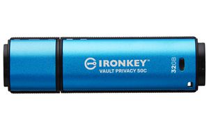 Kingston Technology IronKey 32GB USB-C Vault Privacy 50C AES-256 verschlüsselter, FIPS 197