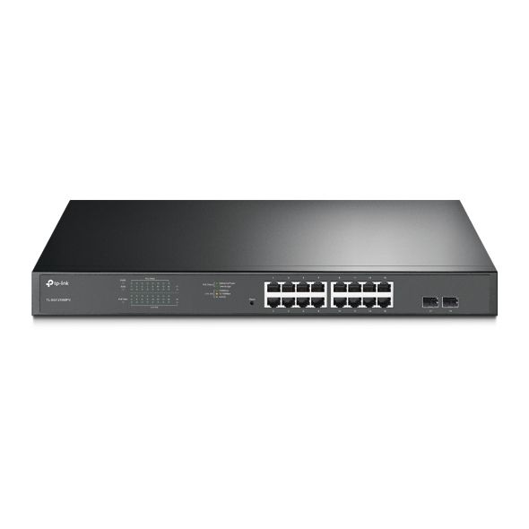 TP-Link TL-SG1218MPE Managed L2 Gigabit Ethernet (10/100/1000) Power over Ethernet (PoE) 1U Schwarz