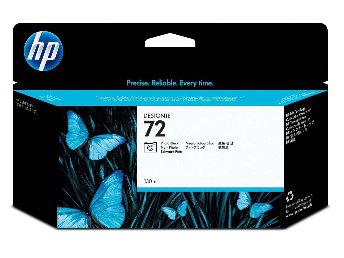 HP 72 Fotoschwarz Druckerpatrone, 130 ml