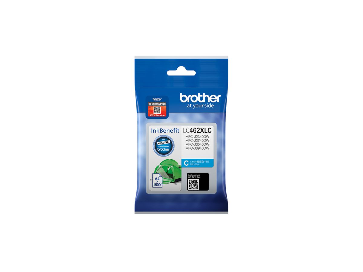 Brother LC462XLC Druckerpatrone 1 Stück(e) Original Hohe (XL-) Ausbeute Cyan