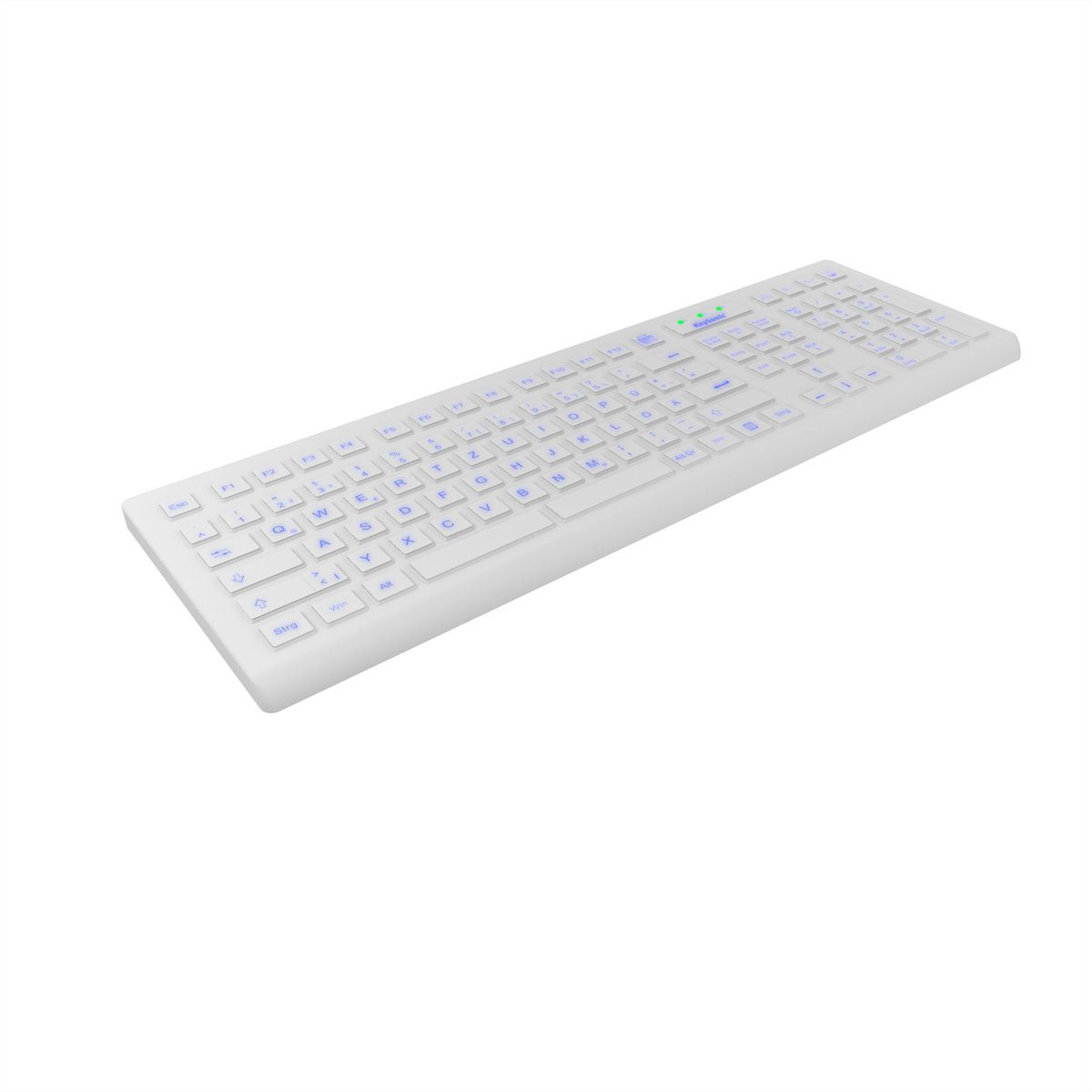 KeySonic KSK-8031INEL-Wh Hygienetastatur Full-Size Industrietastatur weiß