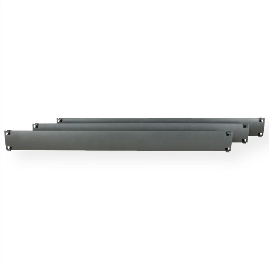 19"-Blindplatten zum Einklipsen, Kunststoff 1 HE, 10St., RAL 7016 anthrazit