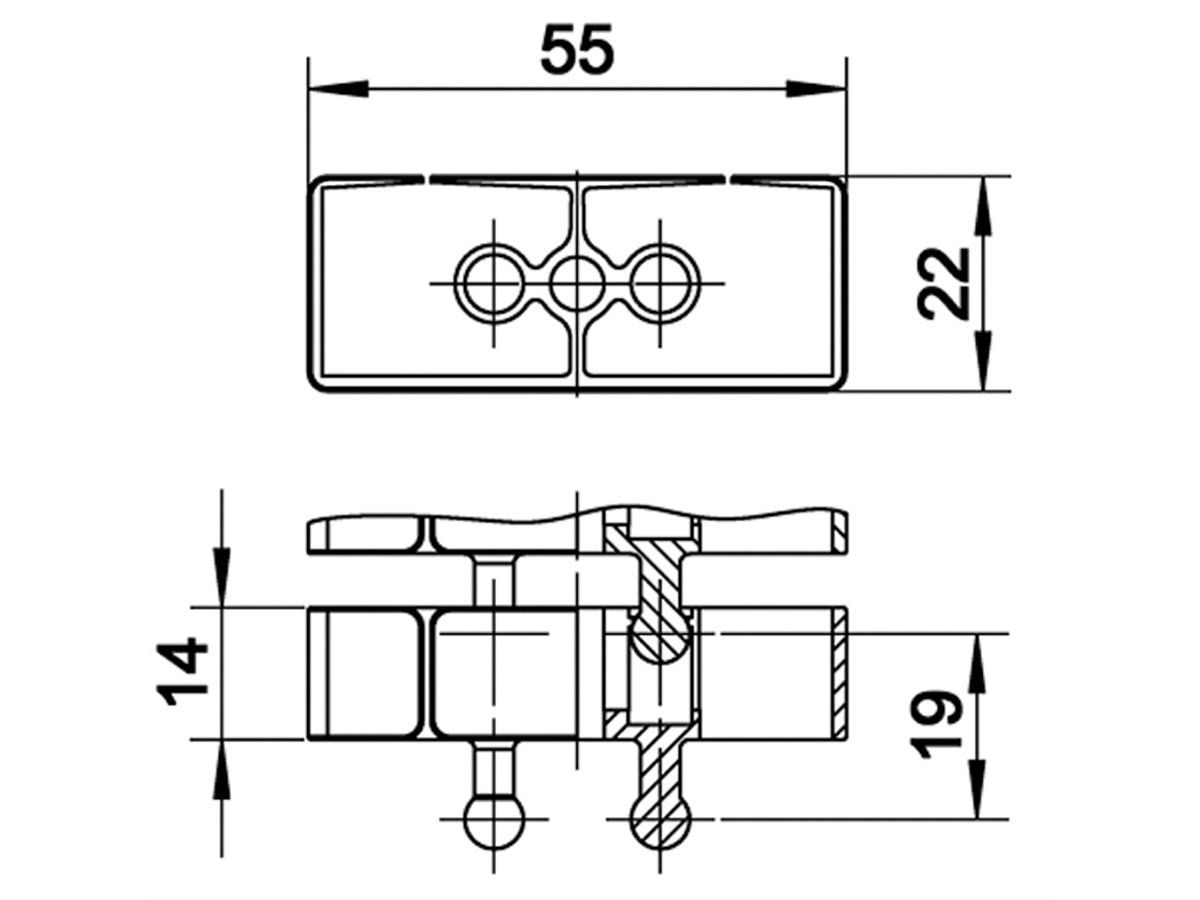 Kabelschlange® Flex II Set Silber 75cm