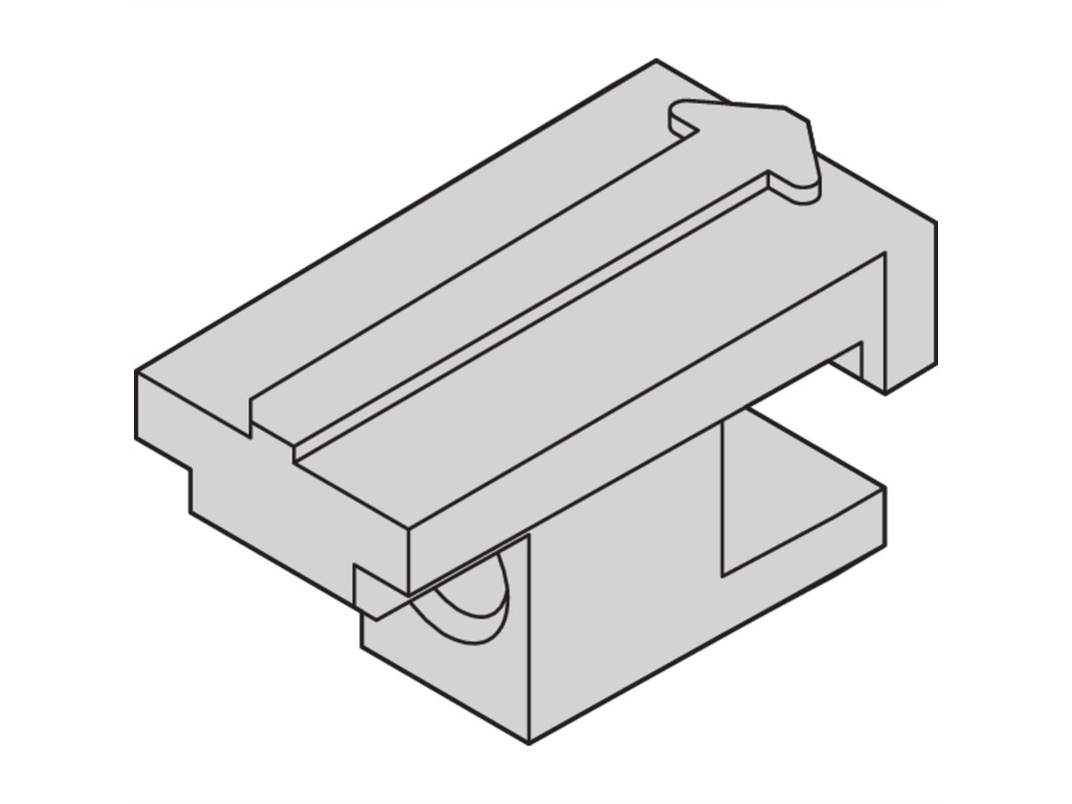 SCHROFF Rückwandhalter - NTS KAS RUECKW.HALTER 100ST