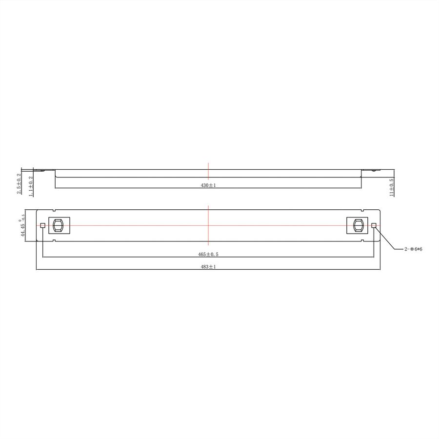 ROLINE 19-Zoll-Blindplatte Snap-in, 1 HE, schwarz