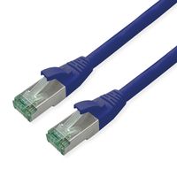 ROLINE RM Patchkabel Cat.6A S/FTP (PiMF), blau, 0,3 m