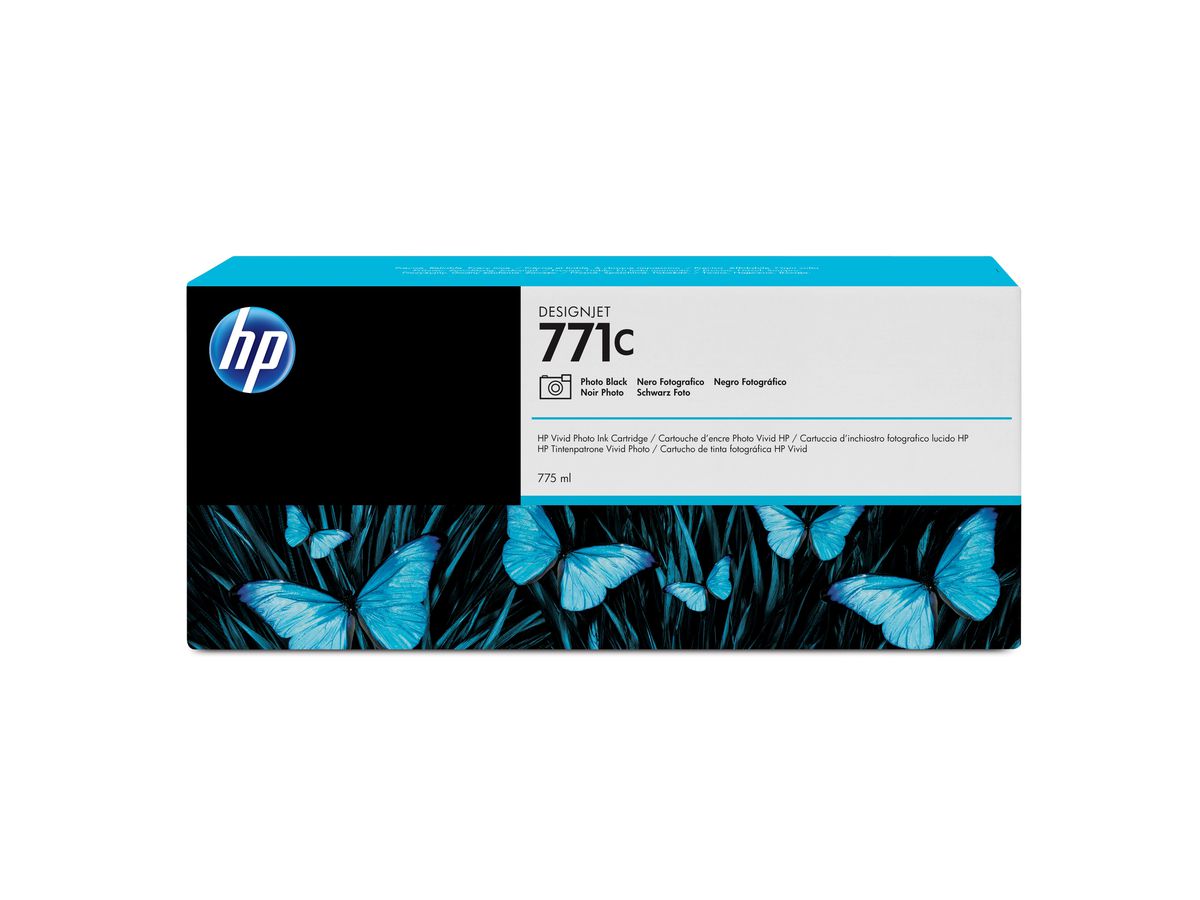 HP 771C Fotoschwarz DesignJet Druckerpatrone, 775 ml