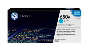 HP 650A Cyan Original LaserJet Tonerkartusche