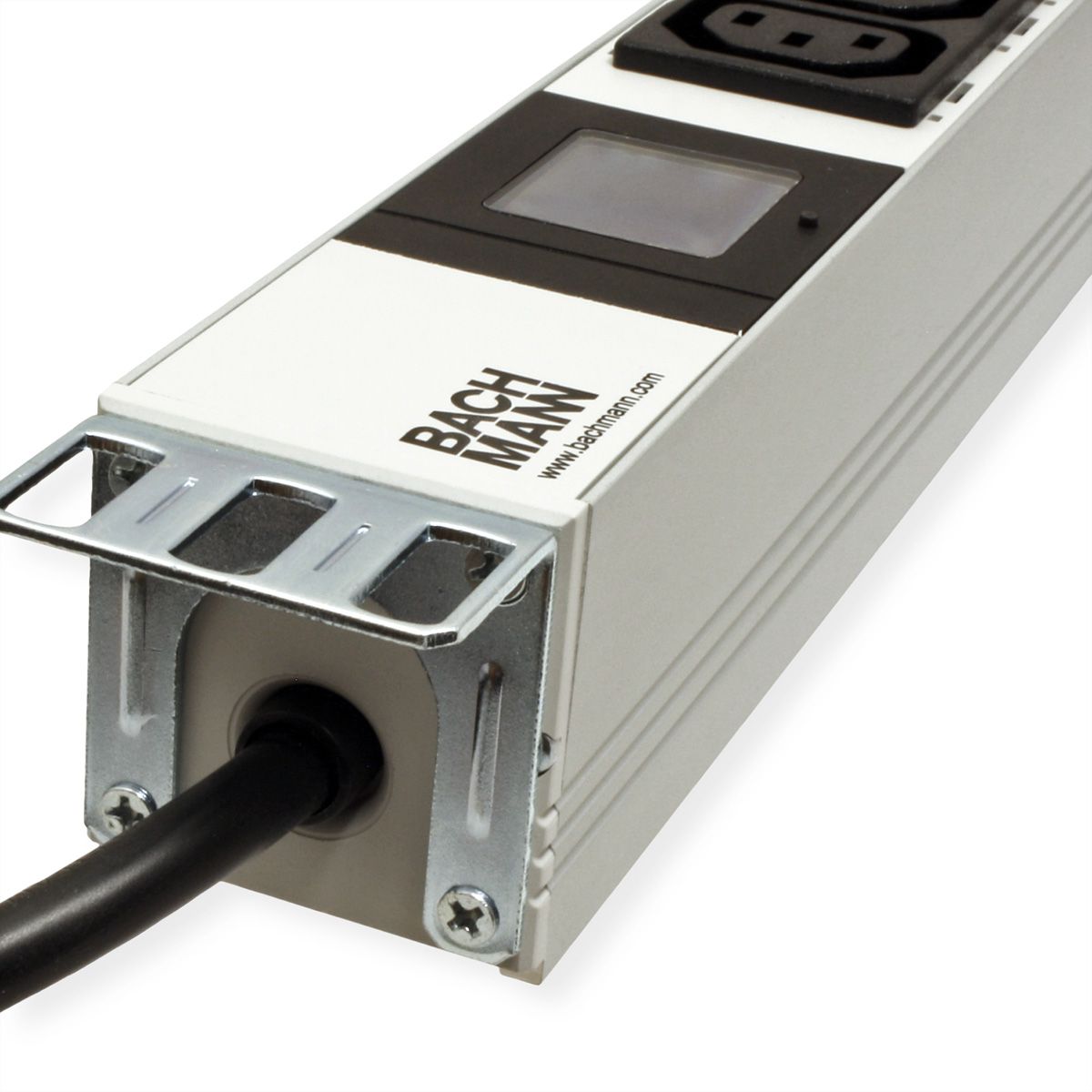 BACHMANN BN0500 Local Metered 19"ALU 1HE 6xC13 2xC19, L:3m SPD 3G2,5mm² CEE16A