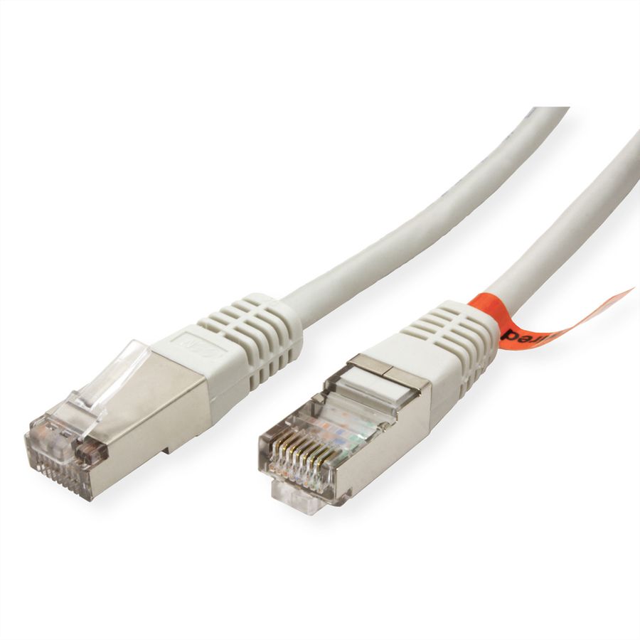 ROLINE Patchkabel Cat.5e (Class D) FTP, gekreuzt, grau, 3 m