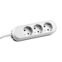 BACHMANN SMART Steckdosenleiste 3x Schutzkontakt, weiß, 3 m