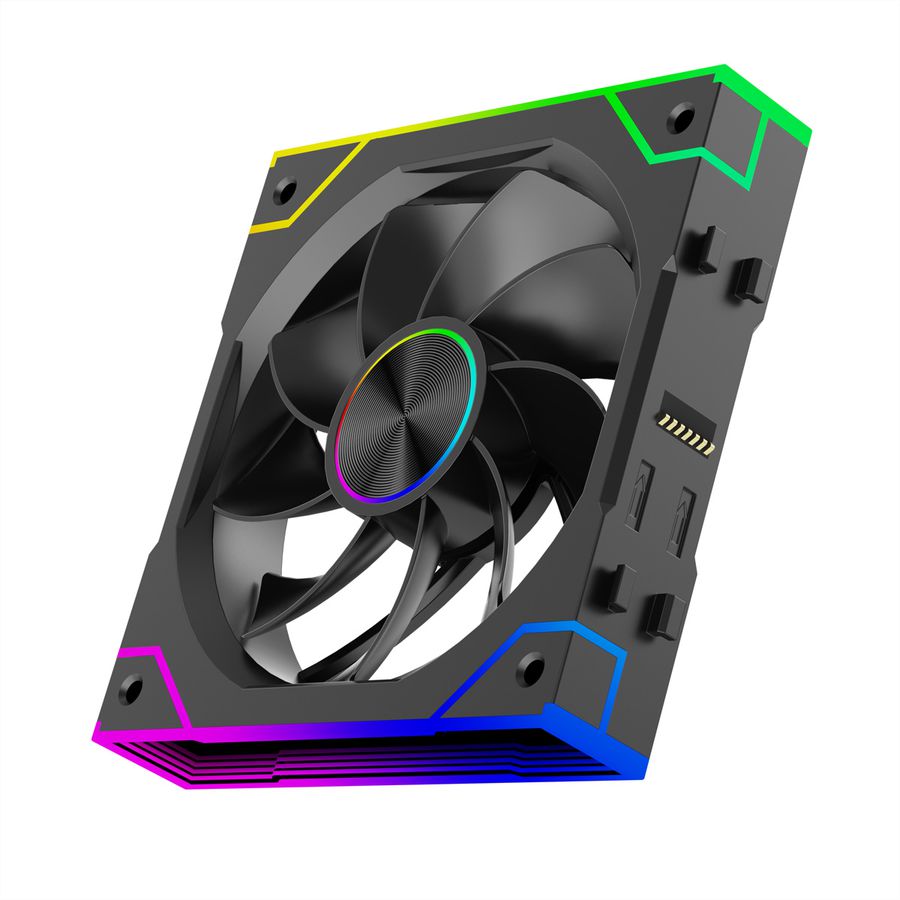 XILENCE Gaming Series XF073 ARGB Lüfter 3er Pack, XPF360R.ARGB Reverse Fan Design
