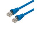 TELEGÄRTNER Patchkabel S/FTP, Kat.6A, LSOH, blau, 0,5 m