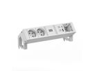 BACHMANN DESK2 white 2xUTE 1xCM 1xUSB A/C 22W 0,2m GST18