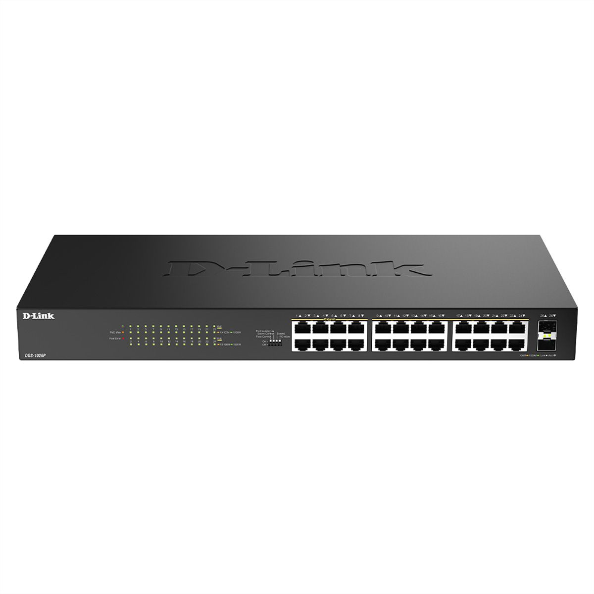 D-Link DGS-1026P/E 26-Port PoE+ Switch, 26-Port Layer2 PoE+ Gigabit Switch