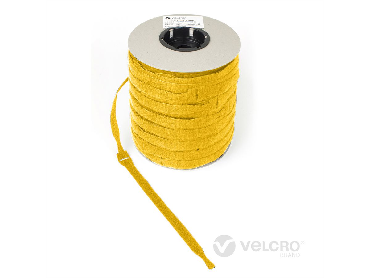 VELCRO® One Wrap® Strap 20mm x 200mm, 750 Stück, gelb