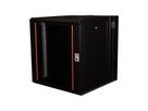 ROLINE 19-Zoll Wandgehäuse Pro 12 HE, 600x600 BxT zweiteilig schwenkbar schwarz