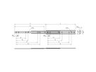 SCHROFF Universal 2 HE, Schwerlast Teleskopschiene - TELESKOPSCH.UNI.2HE 700T(2X)