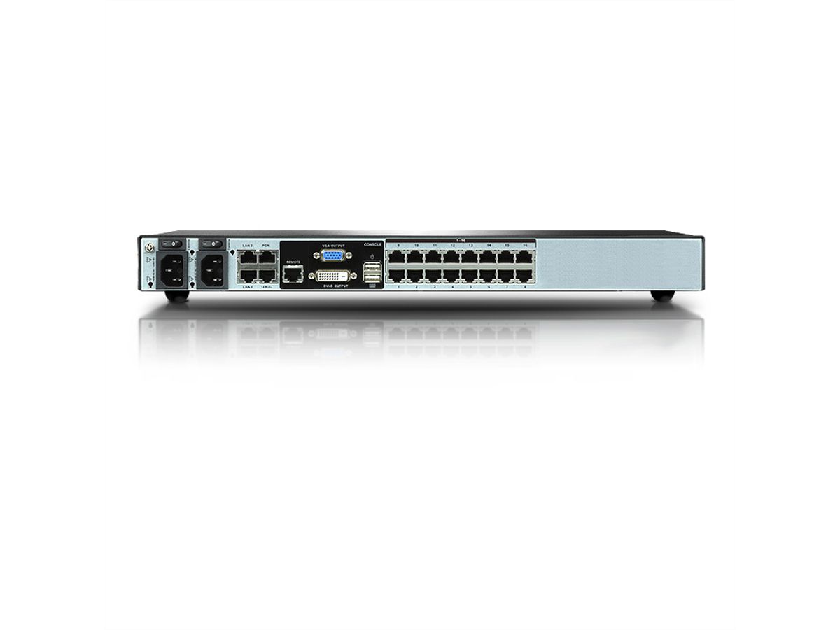 ATEN KN4116VA KVM-IP-Switch, 16 Port, 1 Local + 4 Remote mit Vitual Media