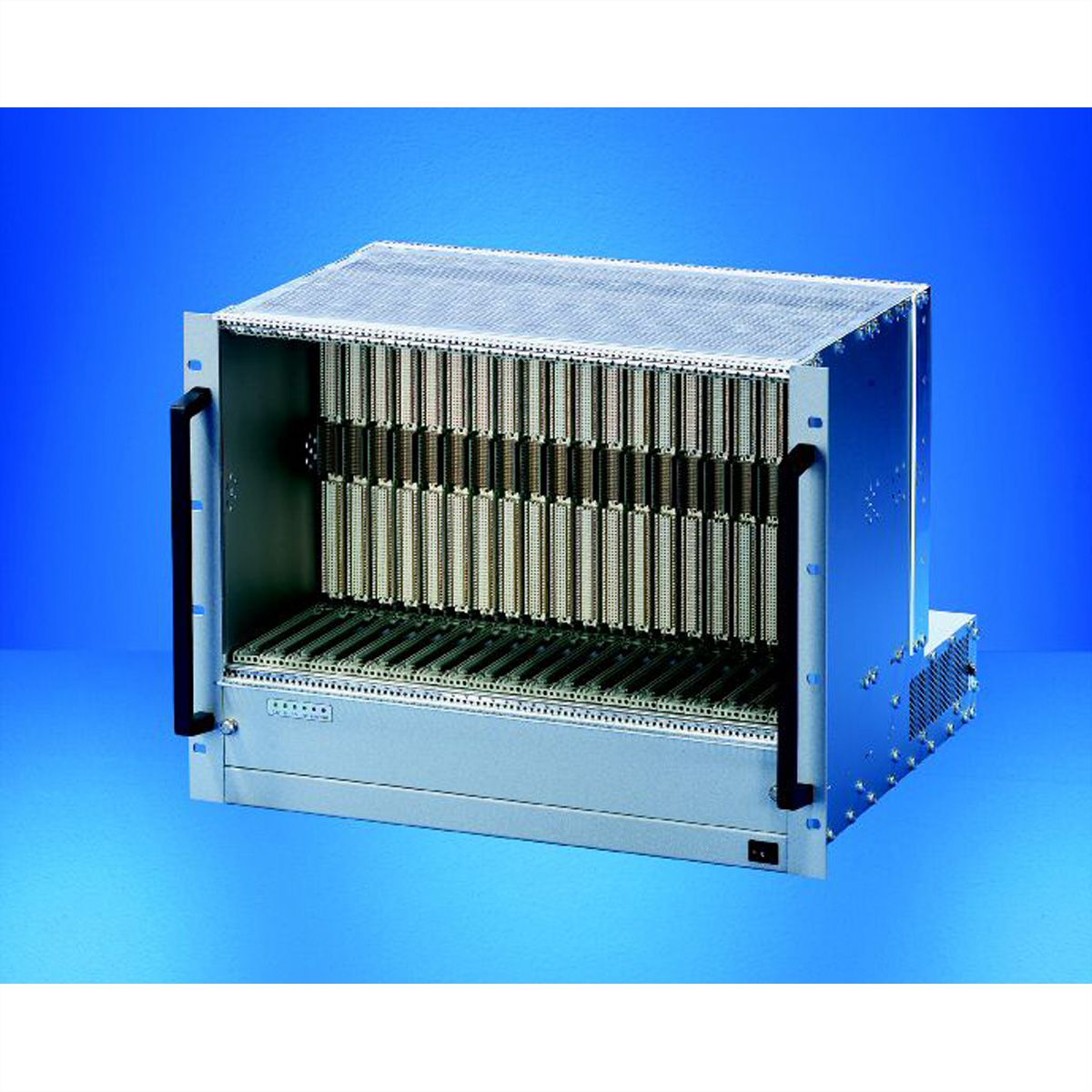 SCHROFF 8 HE, 21 Slot, mit Rear I/O - BGTR VME64X 8HE 160/80 21SL