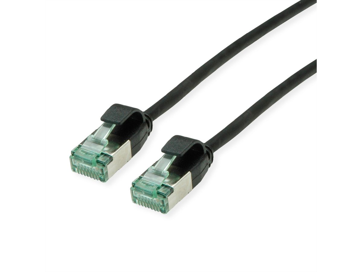 ROLINE RM U/FTP DataCenter Patchkabel Kat.6A (Class EA), slim, schwarz, 5 m
