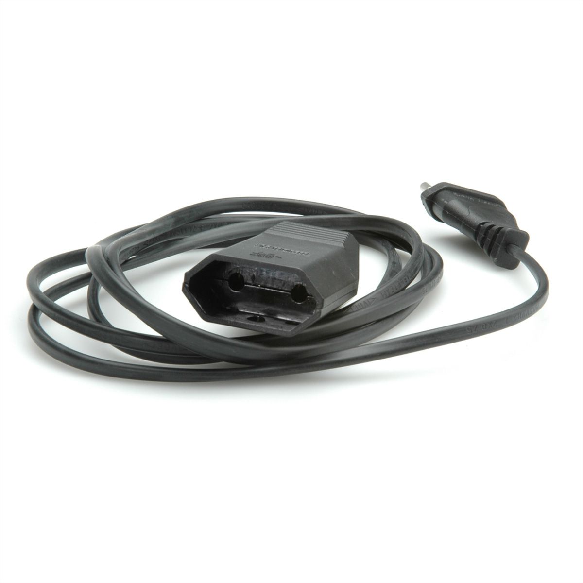 BACHMANN Euro-Verlängerung 230V/2,5A, schwarz, 5 m