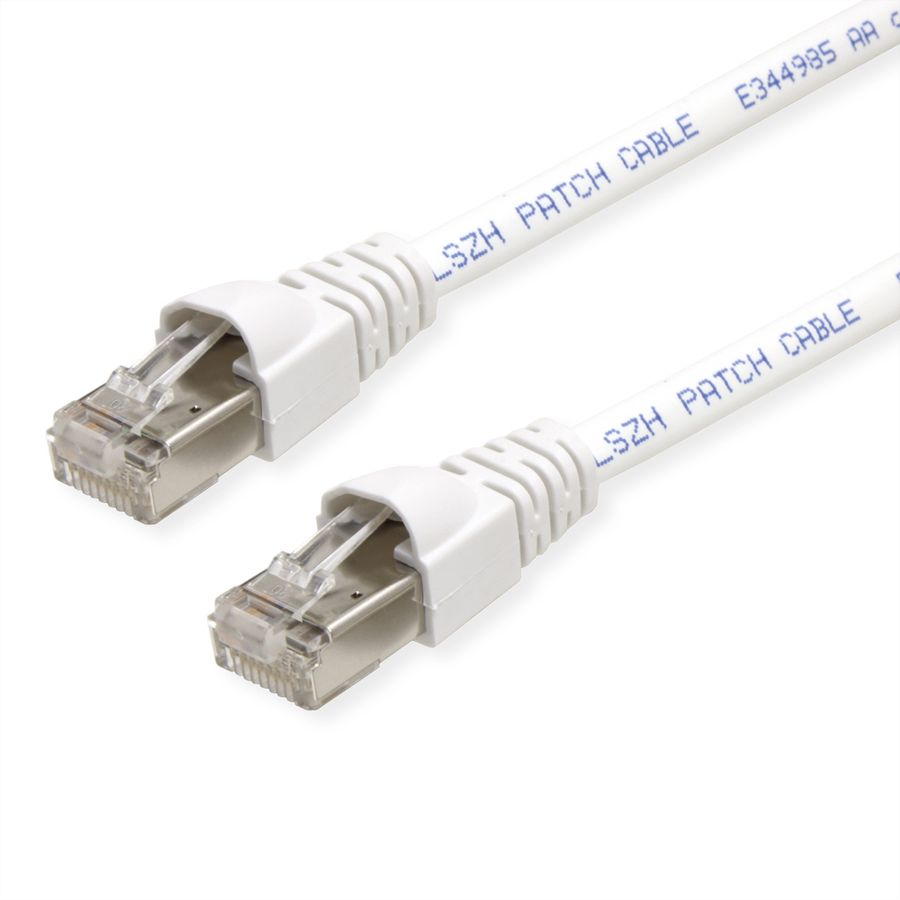 TELEGÄRTNER Patchkabel S/FTP, Cat.6A, LSOH, weiß, 1,5 m