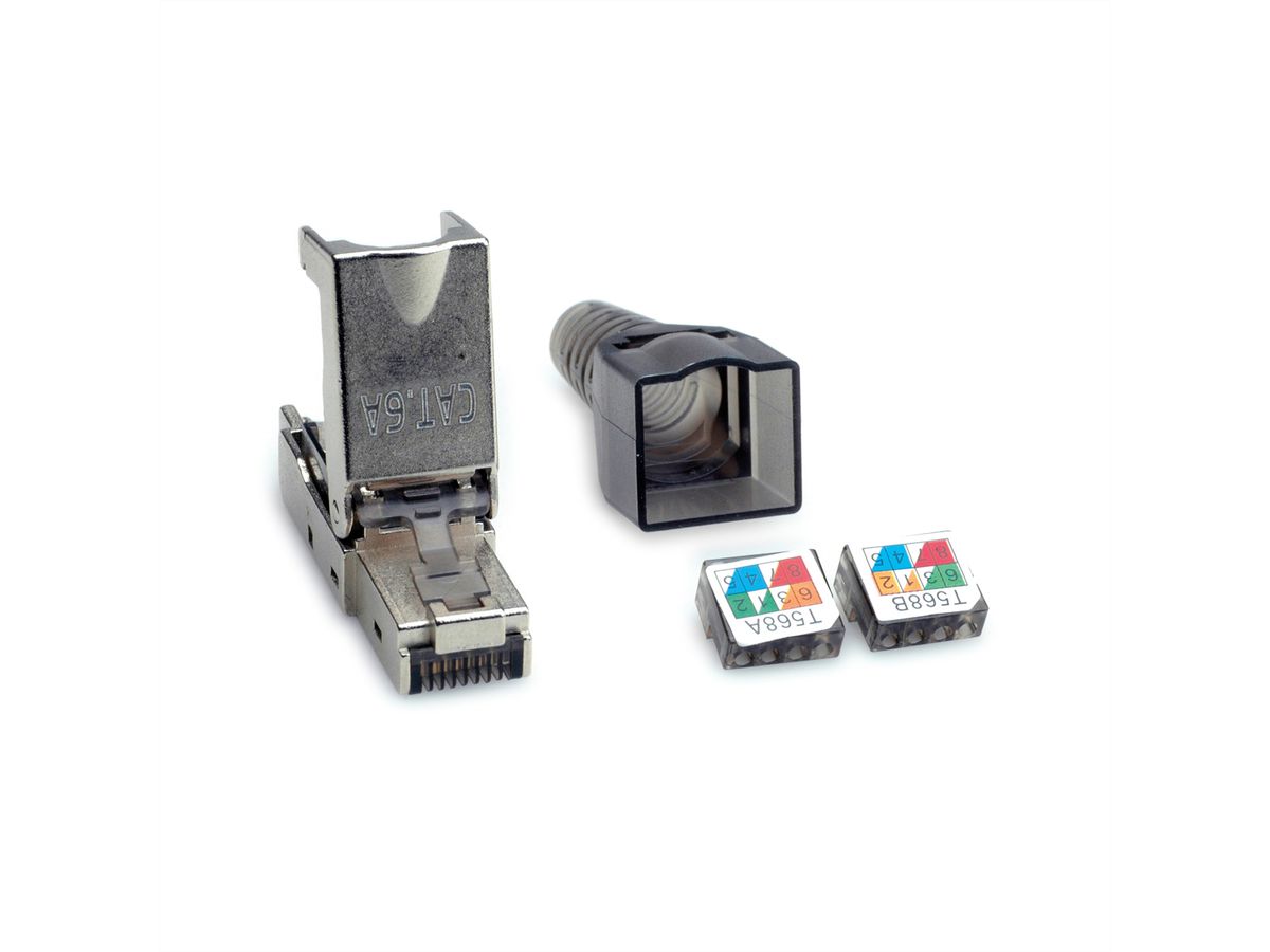 VALUE feldkonfektionierbarer RJ-45 Stecker Kat.6A (Class EA), STP