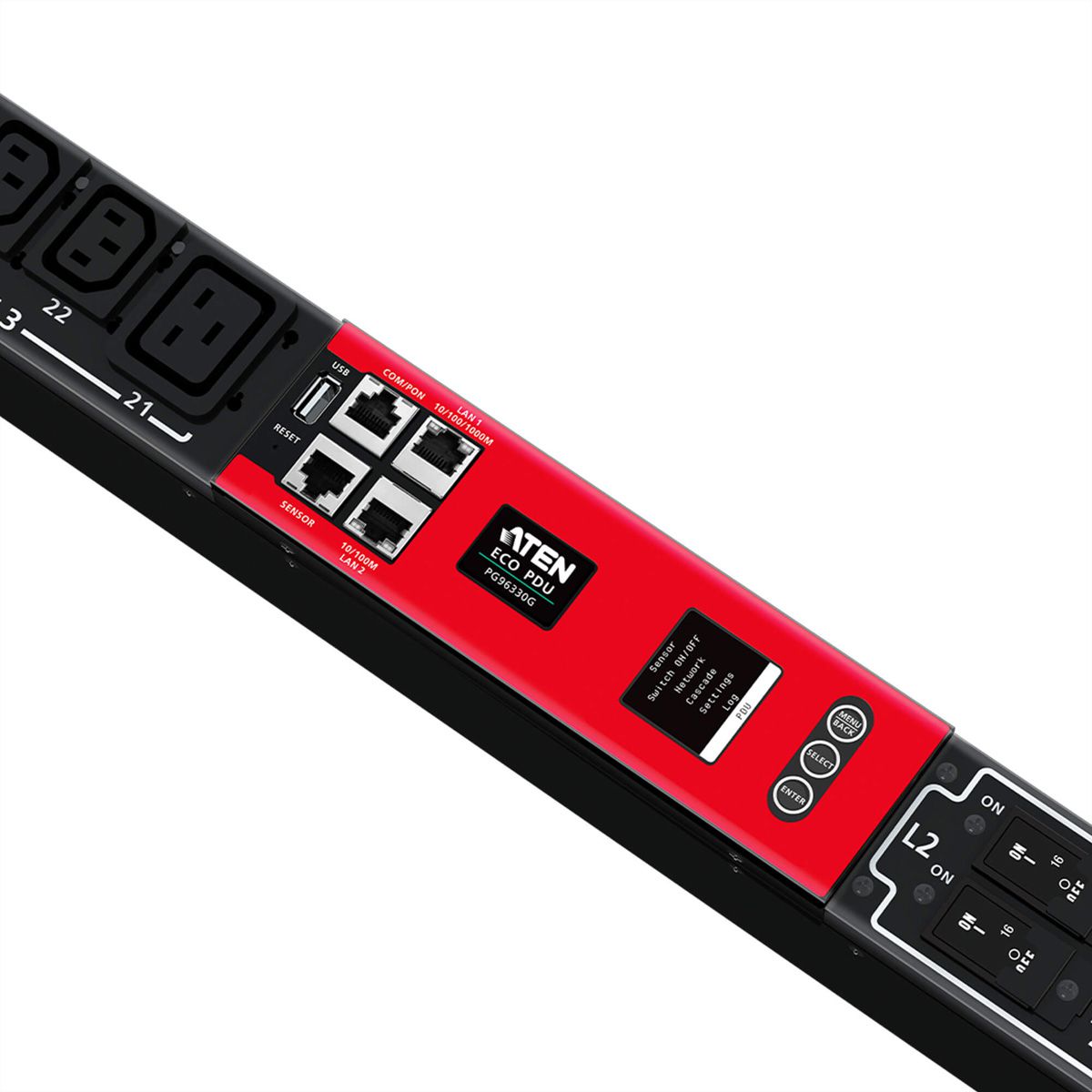 ATEN PG96330G 30 Port 3-Phasen PDU 32A - SECOMP Electronic 