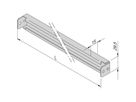 SCHROFF C-Profil für die Schrankbreite - C-PROFILSCHIENE 600 LG. (2X)