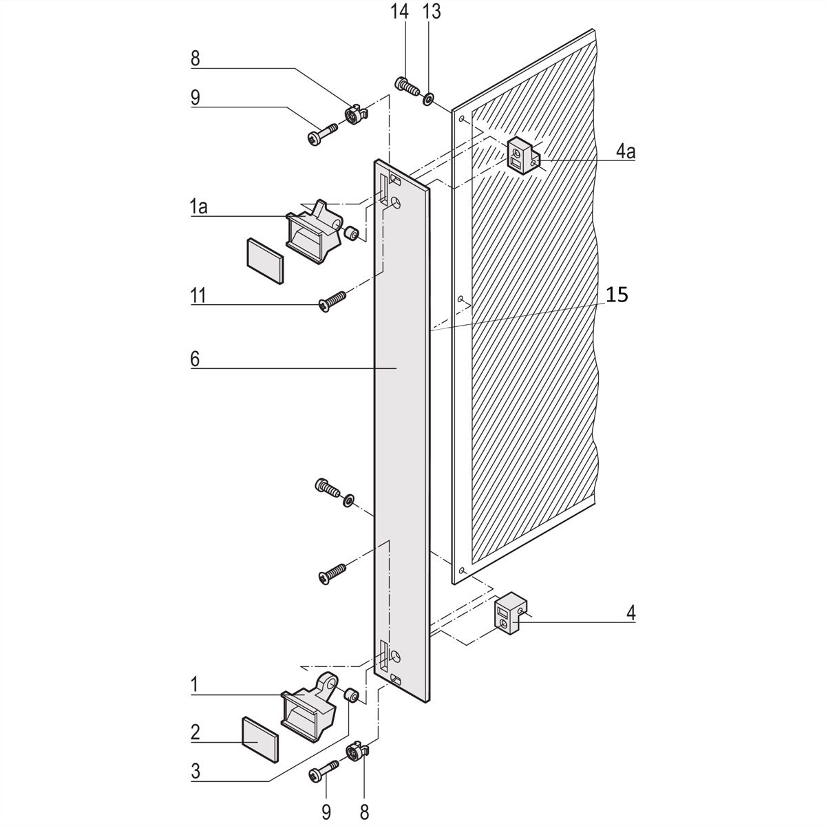 SCHROFF Steckbaugruppen mit Aushebegriff in Trapezform - Frontplatte ungeschirmt - STECKBAUGRUPPE 6HE 7TE EL/C