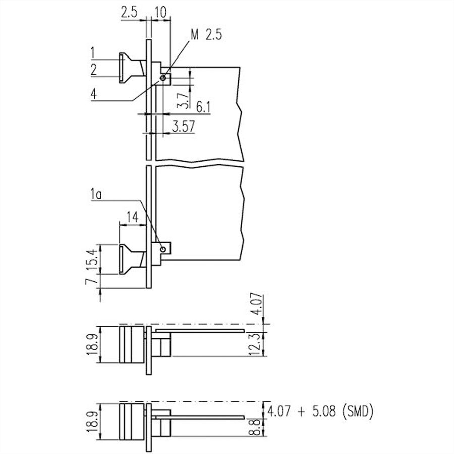 SCHROFF Aushebegriff in Trapezform - AUSHEBEGRIFF TRAPEZ O.GRAU