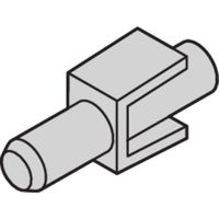 SCHROFF Fixierclip für Kunststoffgriff in Trapezform - NTS FIXIERCLIPS 100STK