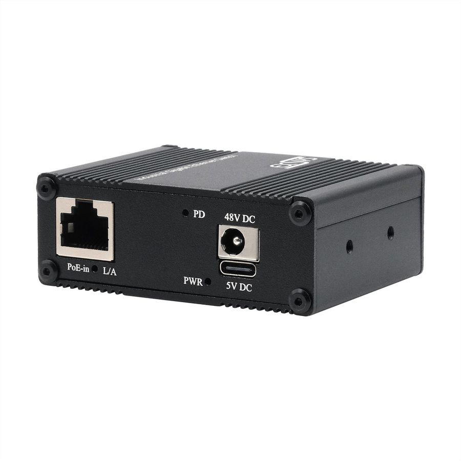 EXSYS EX-62021PoE-P 5-Port Industrial Gigabit Micro Switch mit Pass-Through, unmanaged