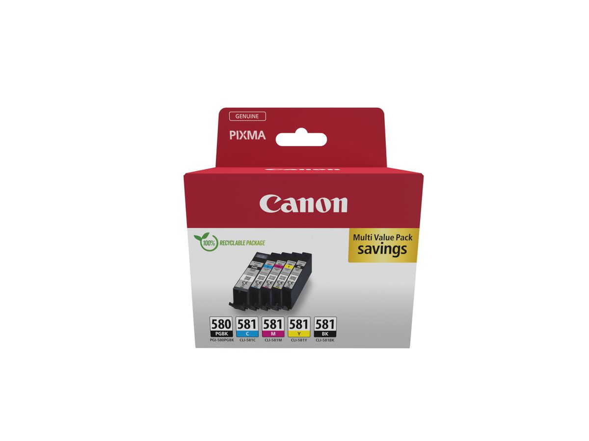 Canon PGI-580/CLI-581 PGBK/C/M/Y/BK Multipack