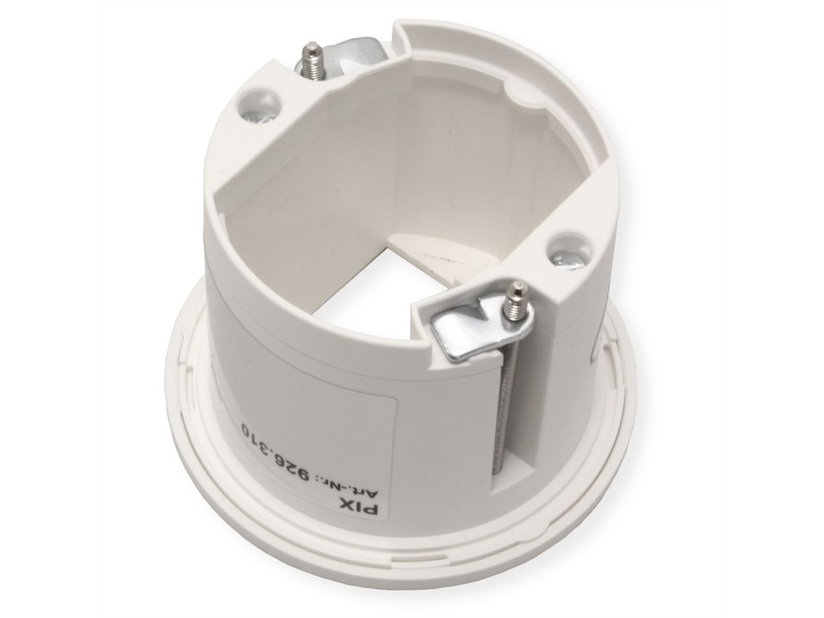 BACHMANN PIX 1xCM RAL9010 Zierring in Edelstahl-Optik