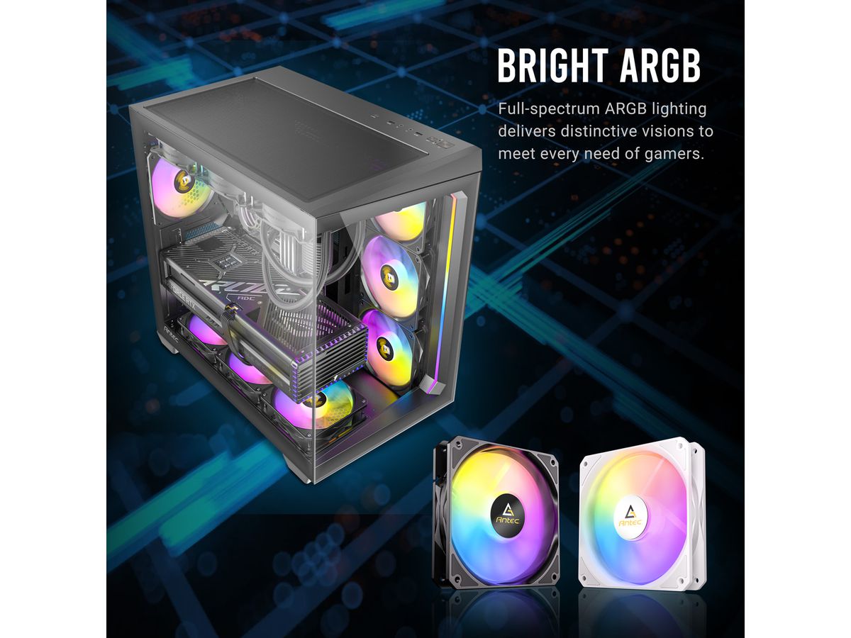 ANTEC P12R PWM ARGB REVERSE Fan PC Gehäuselüfter, weiß