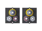 BACHMANN Rahmen 1xVideo+Cinch Stereo BV M-1